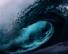 focus photography of sea waves