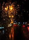 rain droplets on pane