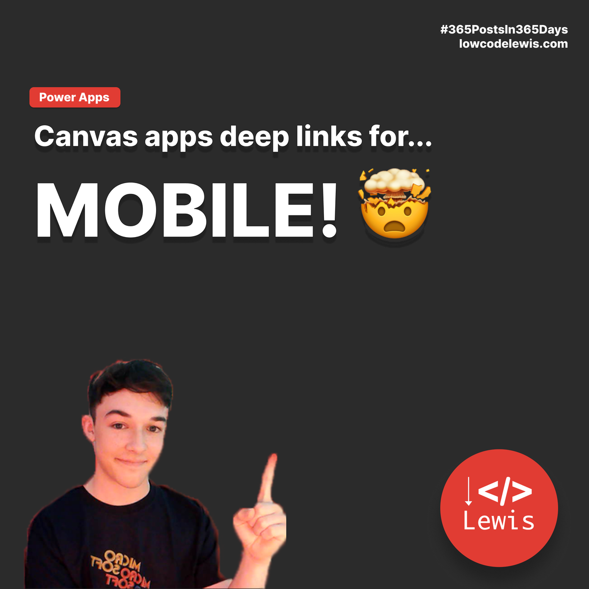 Deep linking into canvas apps in Power Apps mobile Low Code Lewis