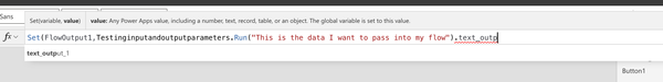 Understanding input and output parameters with Power Apps flows - Low ...