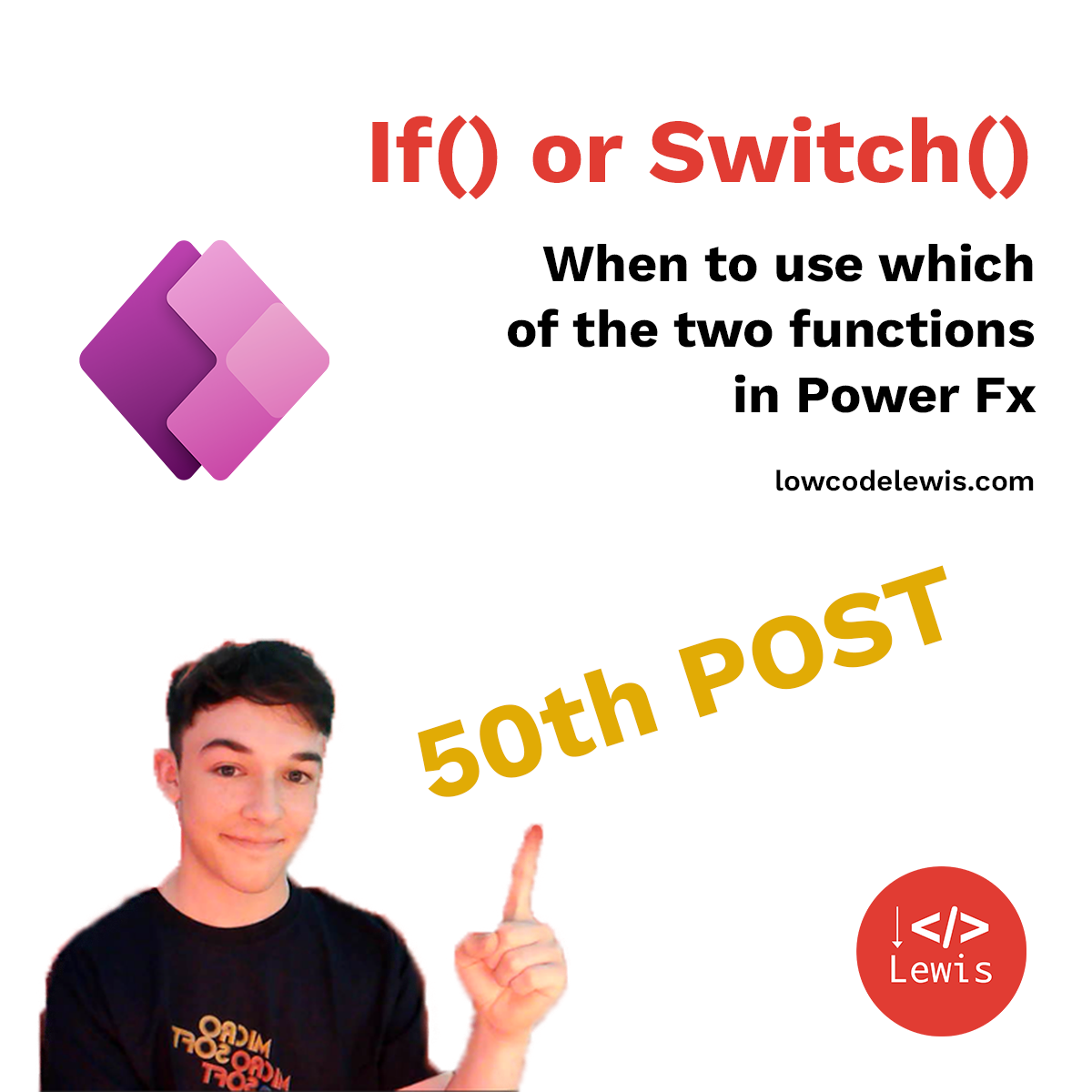 If or switch in power apps low code lewis